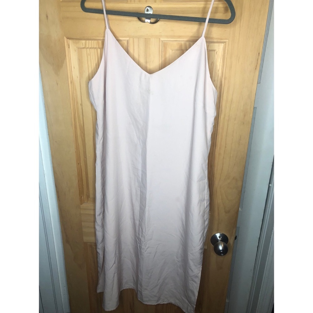 Light pink slip dress